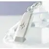 Germanium and Diamond Pendant (with Leather Thong)