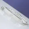 Germanium Curb Chain Plate Bracelet