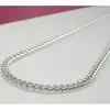 Germanium Curb Chain Necklace Long (55cm - 60cm)