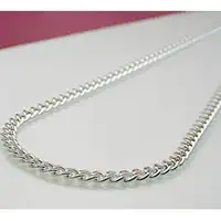 Germanium Curb Chain Necklace (50cm)