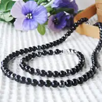 Black Tourmaline Magnetic Necklace & Bracelet Combo