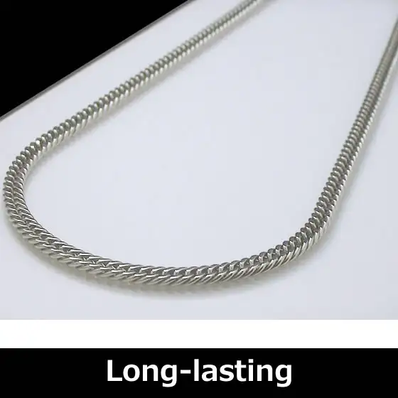 thumbnail image 2 of Pure Titanium Curb Chain Necklace - 23.6 Inch (60cm) - Anti-Allergy - H266 2 of 5
