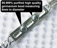 Germanium beads embedded in the bottom part of the plate!