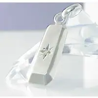 Germanium and Diamond Pendant (with Leather Thong) [Discontinued]